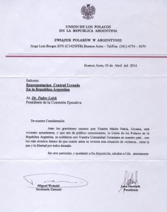 Carta Comunidad Polaca