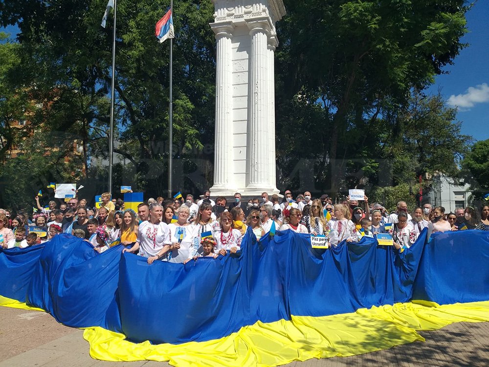 Marcharon en Posadas por la paz en Ucrania